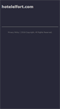 Mobile Screenshot of hotelelfort.com
